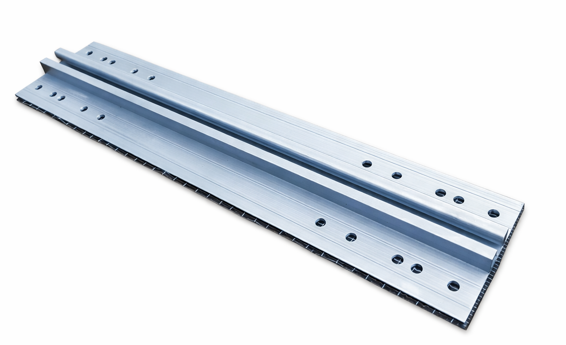 Trapez Solarbefestigung 40cm mit EPDM vorgebohrt Trapezblechbrücke