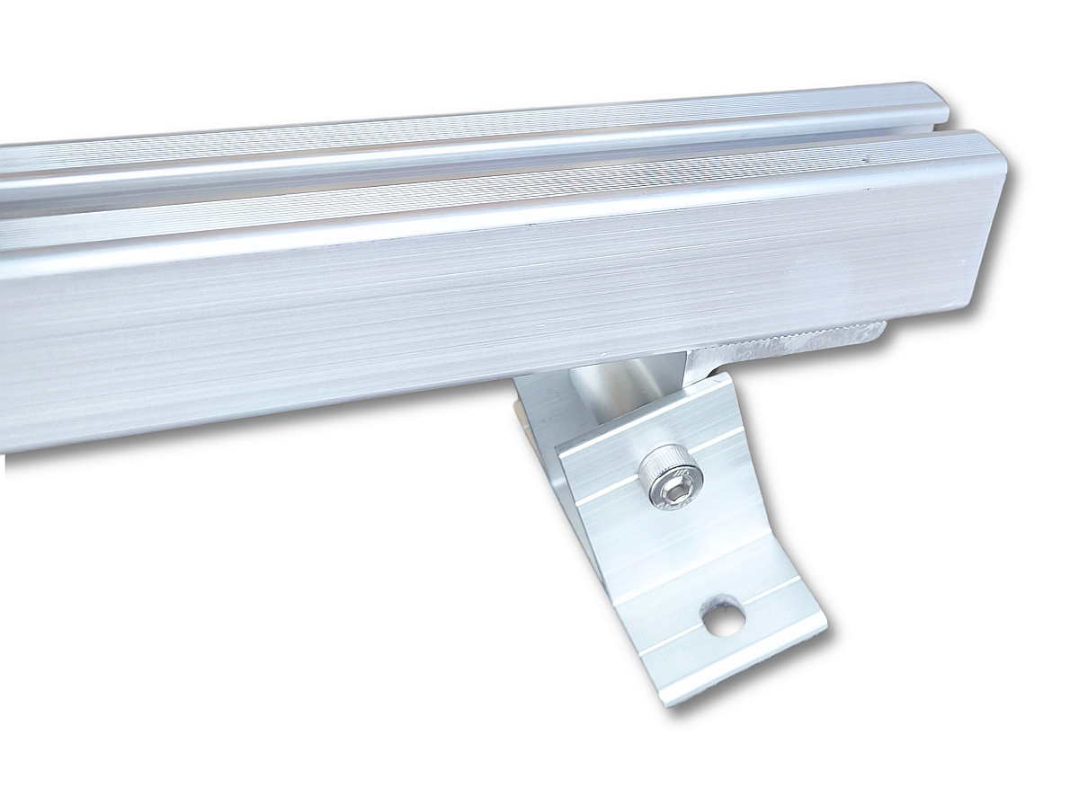 Set: 2x Solar Vario Aufständerung + 2x Aluprofil 1,3m Einstellbar 20° - 40°