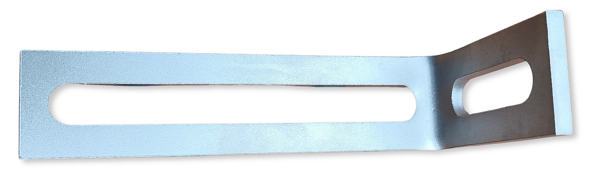 Winkel für Dachhaken in Sonderlänge 130x60mm Edelstahl A2 Sonderanwendung