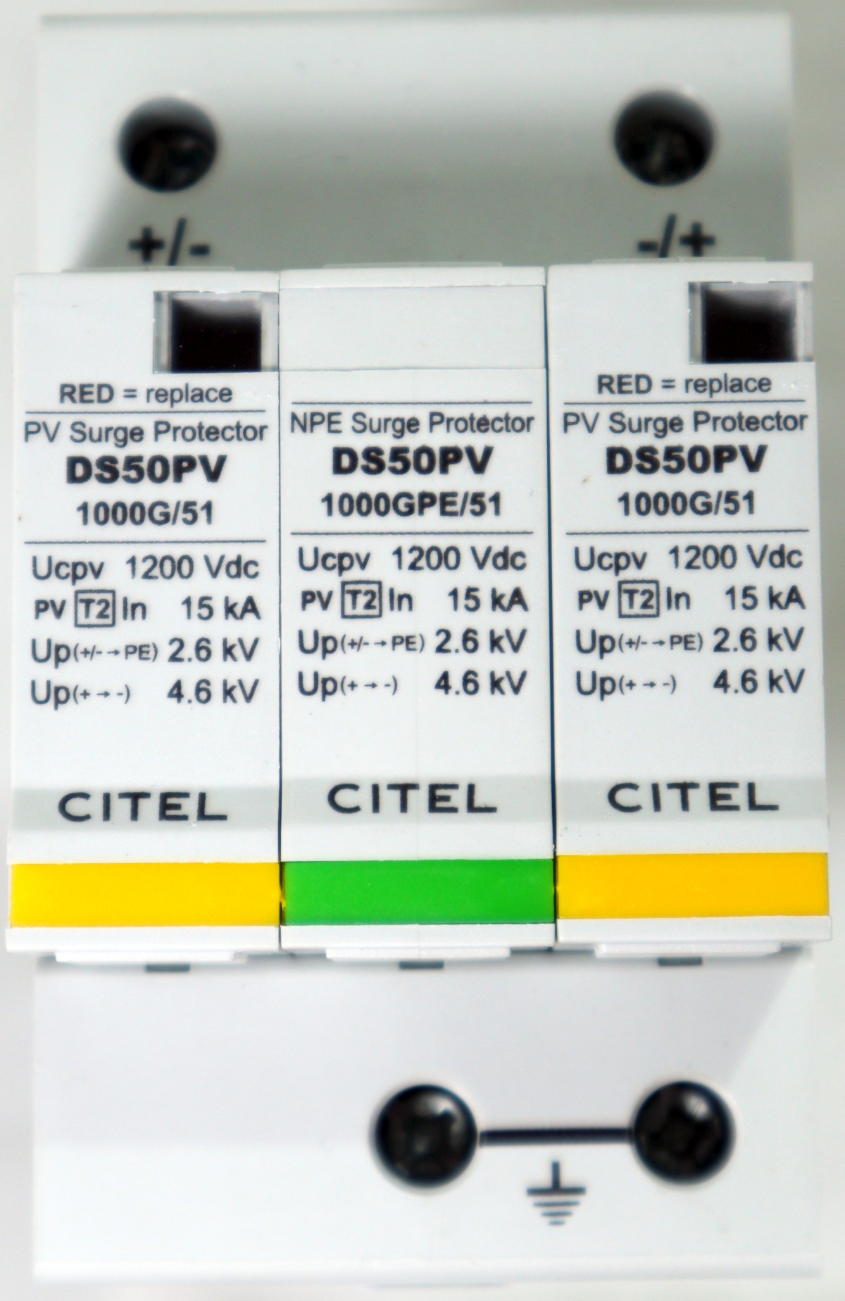 CITEL. Überspannungsableiter Typ2. DS50PVS-1000G/51 . Für Hutschienenmontage.