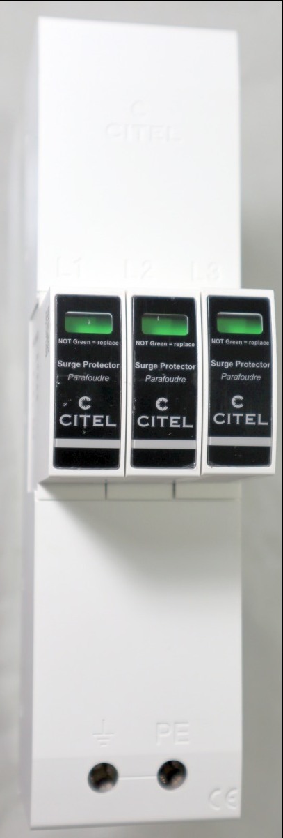 Citel  AC seitiger Kombi Überspannungsschutz Typ 1/2/3  für Solaranlagen ZPAC1-8VG-31-275: Für 40mm Sammelschiene