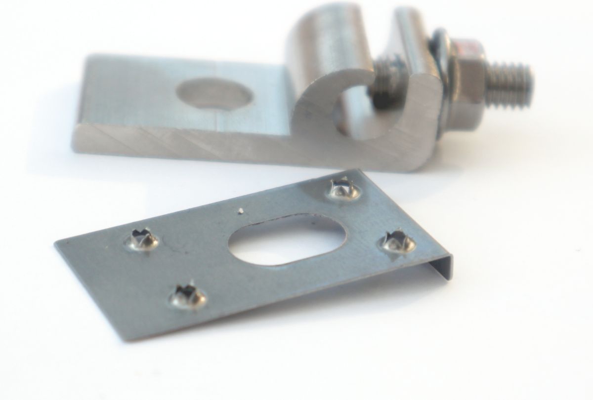 Erdungsklemme KUPFER Leiter Direkt M8 Potenzialausgleich Solar Gestell