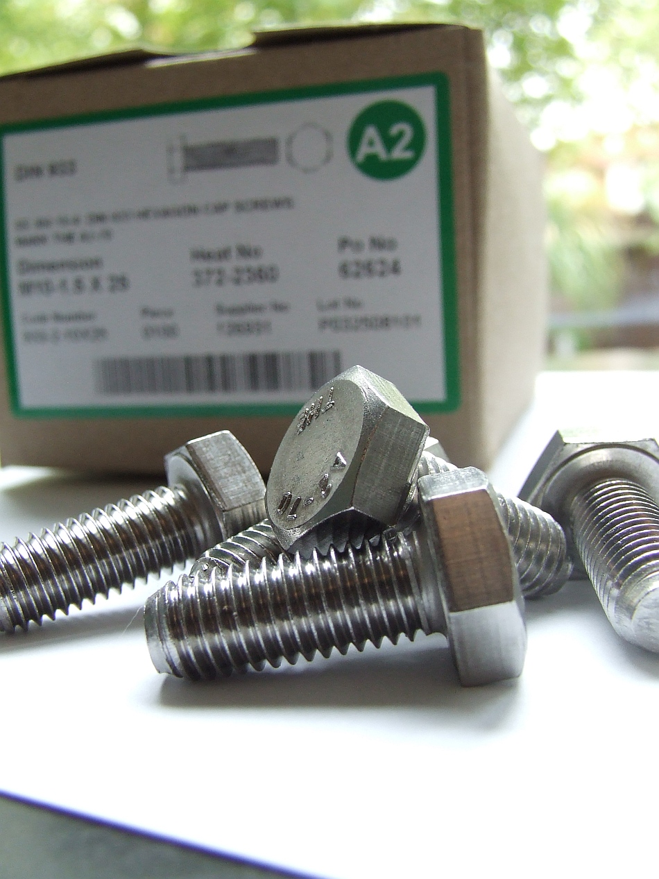 10 Stck M10x25mm / M12x25mm. Sechskantschraube Edelstahl V2A, DIN933 VA Schrauben A2