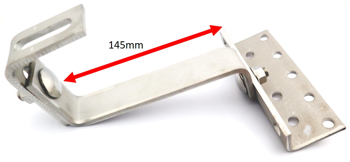 Vario Dachhaken lange Ausführung 145mm Verstellbar Für Ziegel, Pfannen PV Solar