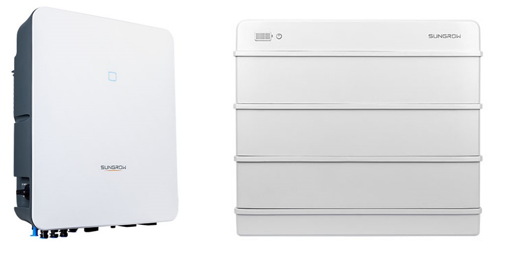 Paket Sungrow 10KW Hybridwechselrichter (SH10RT-20)  + 9,6kWh SBR096 (v13) Sungrow Speicher + SmartMeter