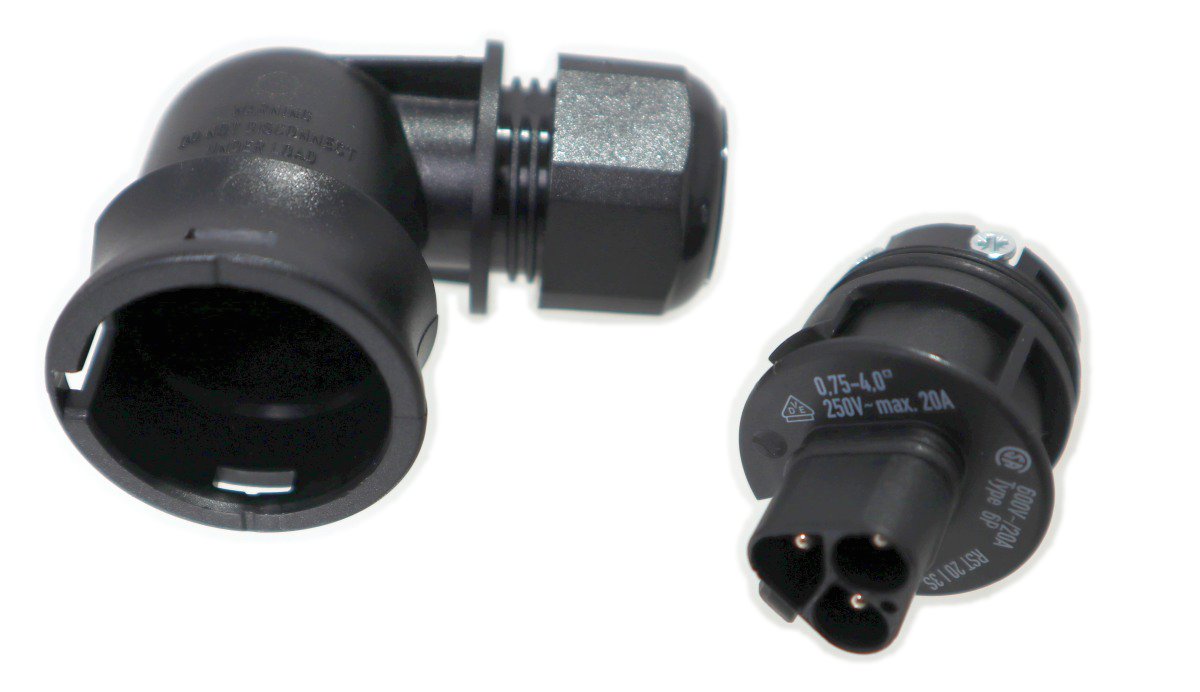 Wieland RST20 Winkelstecker (90°) Steckverbinder AC 3polig