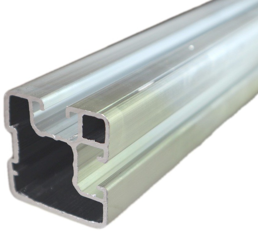 2x Aluprofil 155cm (310cm gesamt)  SEITLICHER Nutenkanal + Oben 40x40mm Für Solar Montage PV