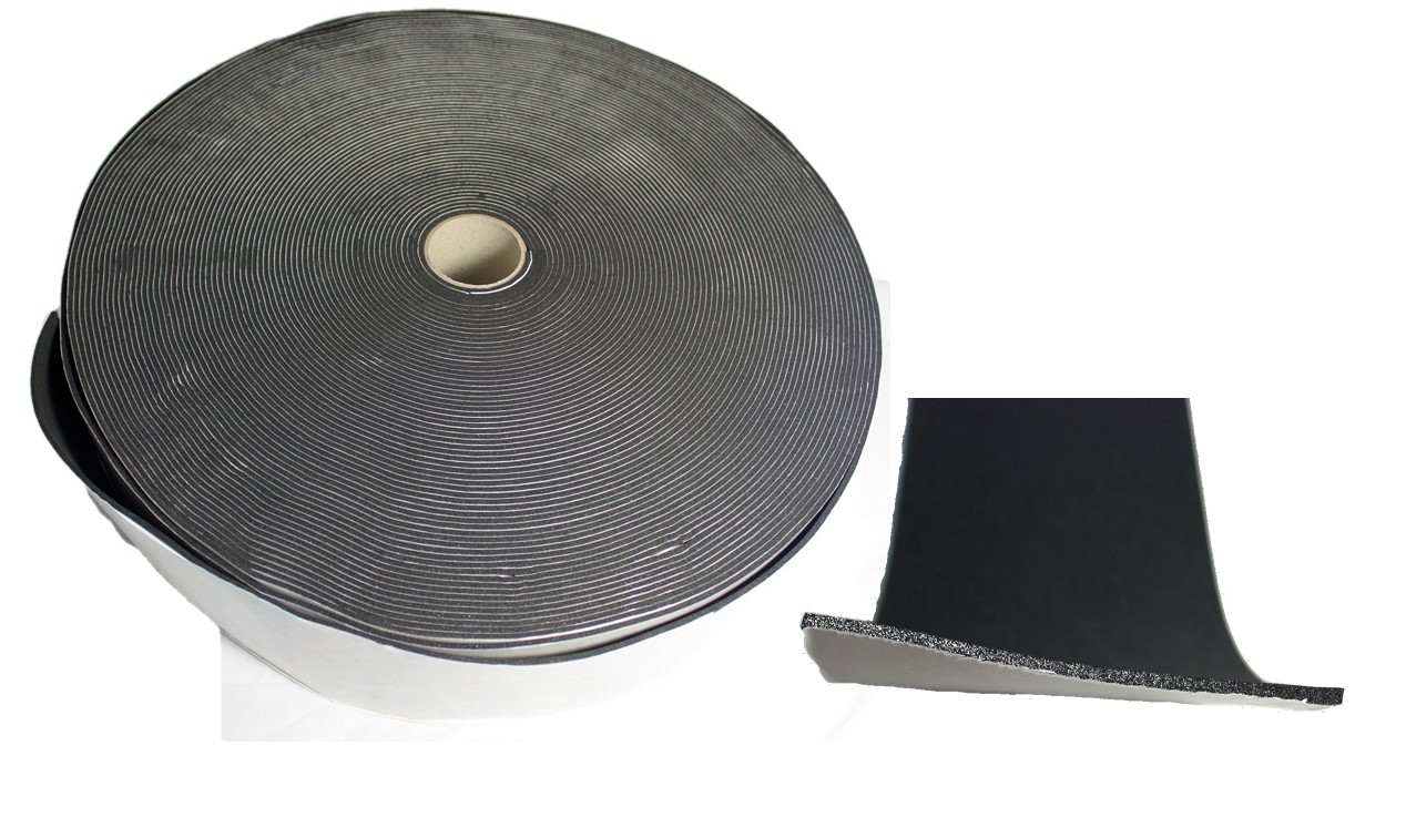 EPDM Dichtband für Solar Trapezprofil. Meterware  90 x 3 mm Zellkautschuk Moosgummi PV Trapezblech