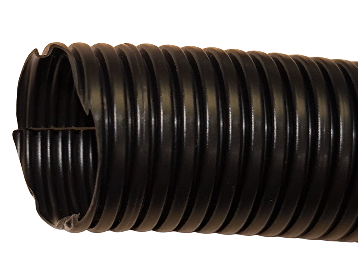 Flexibles Wellrohr NW 26 (Material: PA) geschlitzt – UV-beständig für Verlegung Solarkabel