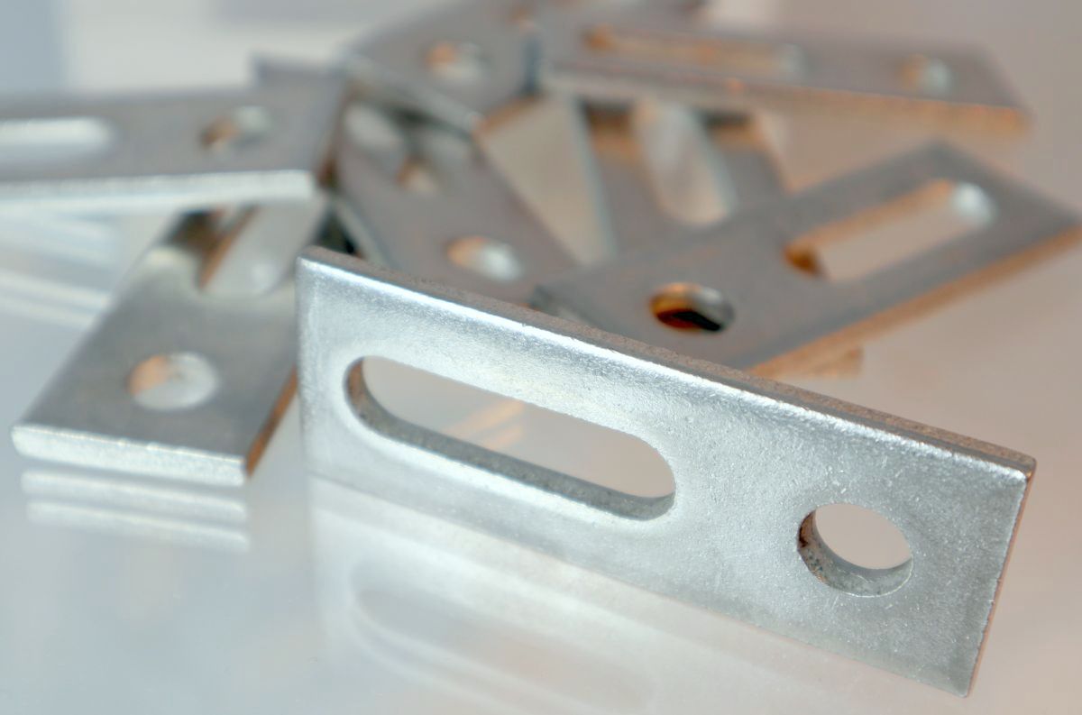 Adapterplatte für M10 Adapterblech Stockschraube Solarprofil Anbindung