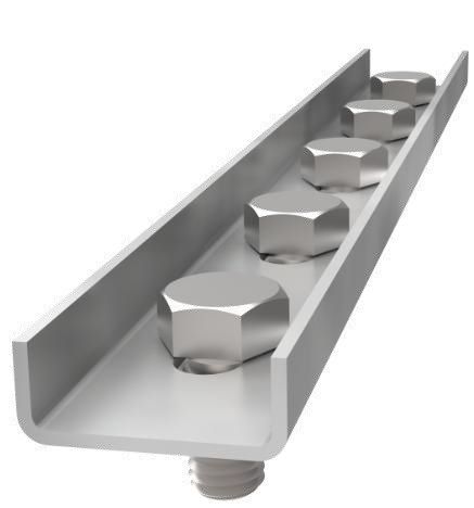 Schienenverbinder inkl. 4x Schraube/Mutter für Freiland Profil Typ 41x41 und 41x21 Stahl