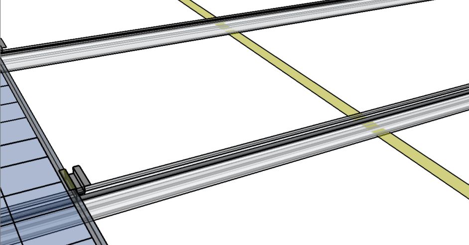Erdung Flachleiter Alu (24x3 mm). Länge: 2x 1,5m = 3m. Alu. Für Solarprofil.