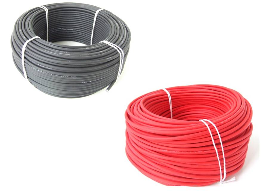 KBE Solarkabel 4 mm². Meterware. Farbe Schwarz , Rot, Blau.