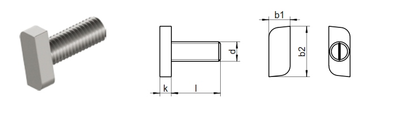 10x Hammerkopfschraube M8x20 Typ 28/15 + 10x Flanschmutter M8. Edelstahl Solar Aluprofil