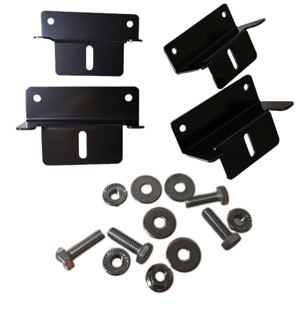  4x Z-Träger Halter groß Sonderedition SCHWARZ eloxiert Befestigung Solarmodul 