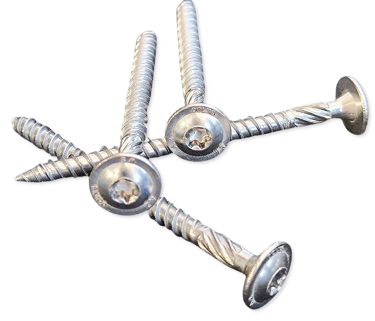 10x Tellerkopfschraube 8x100mm HighLow Gewinde Edelstahl A2 Solar Befestigung Dachhaken