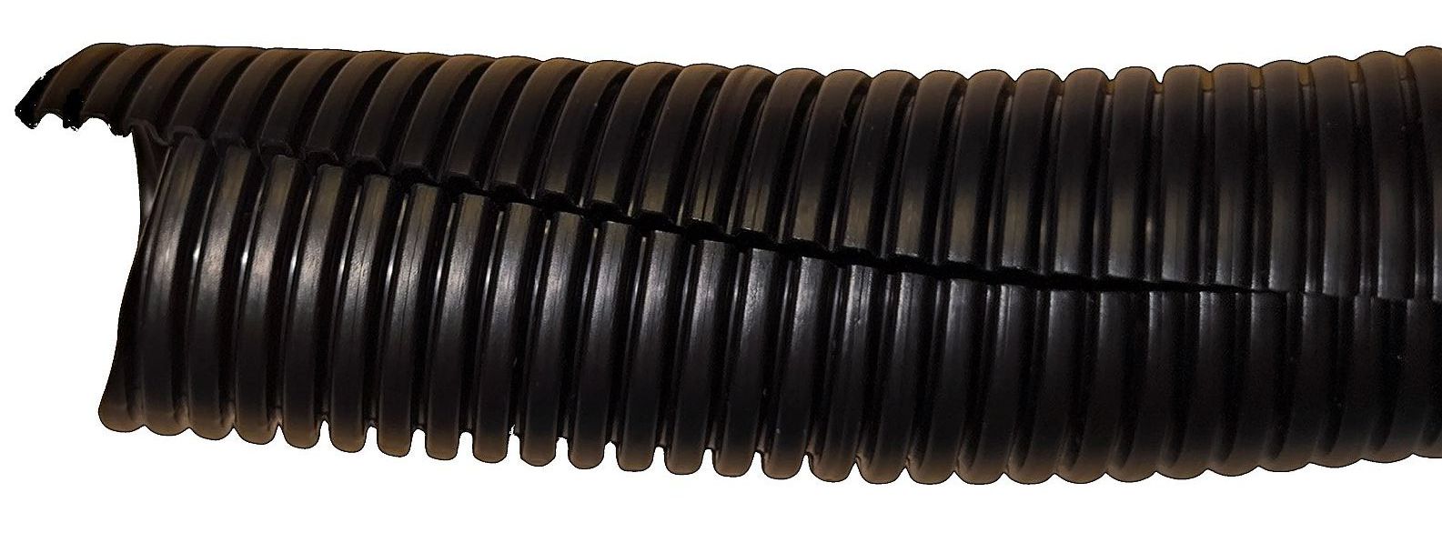 Flexibles Wellrohr NW 26 (Material: PA) geschlitzt – UV-beständig für Verlegung Solarkabel