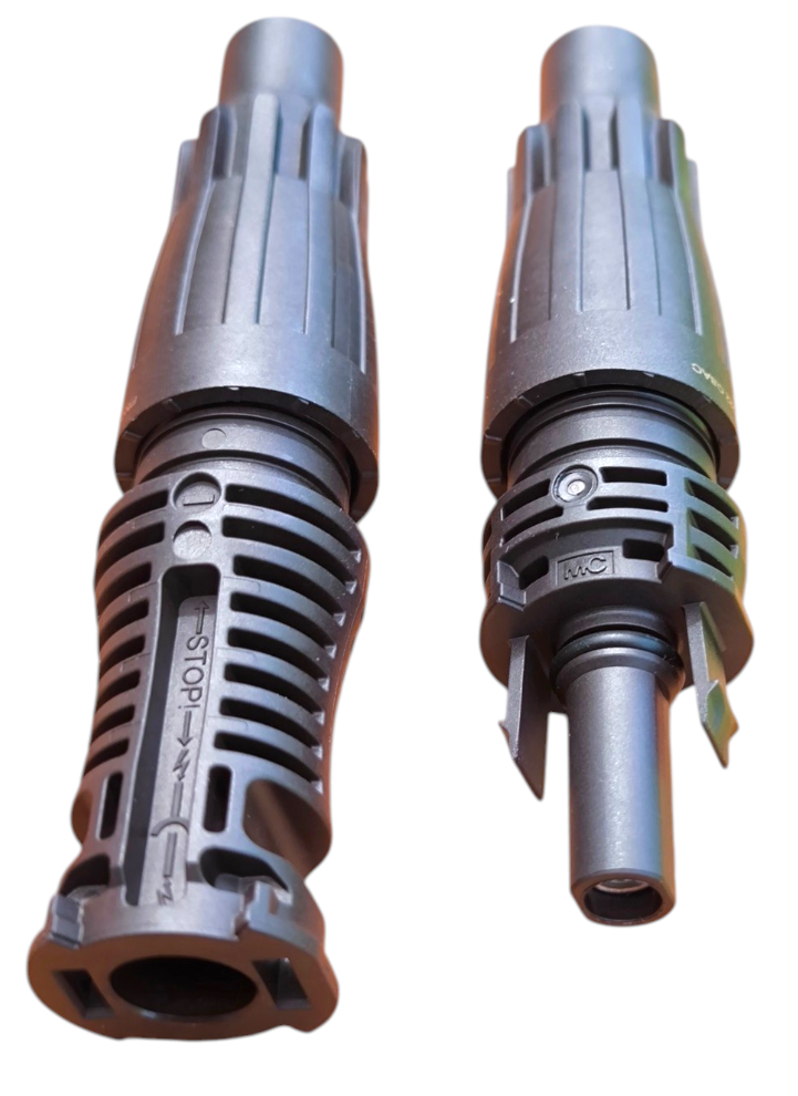1 Paar (Stecker PV-KST4-EVO READY + Buchse PV-KBT4-EVO READY) MC4 Evo-ready werkzeuglos, crimpfrei original Stäubli MC4 Steckverbinder Solarkabel