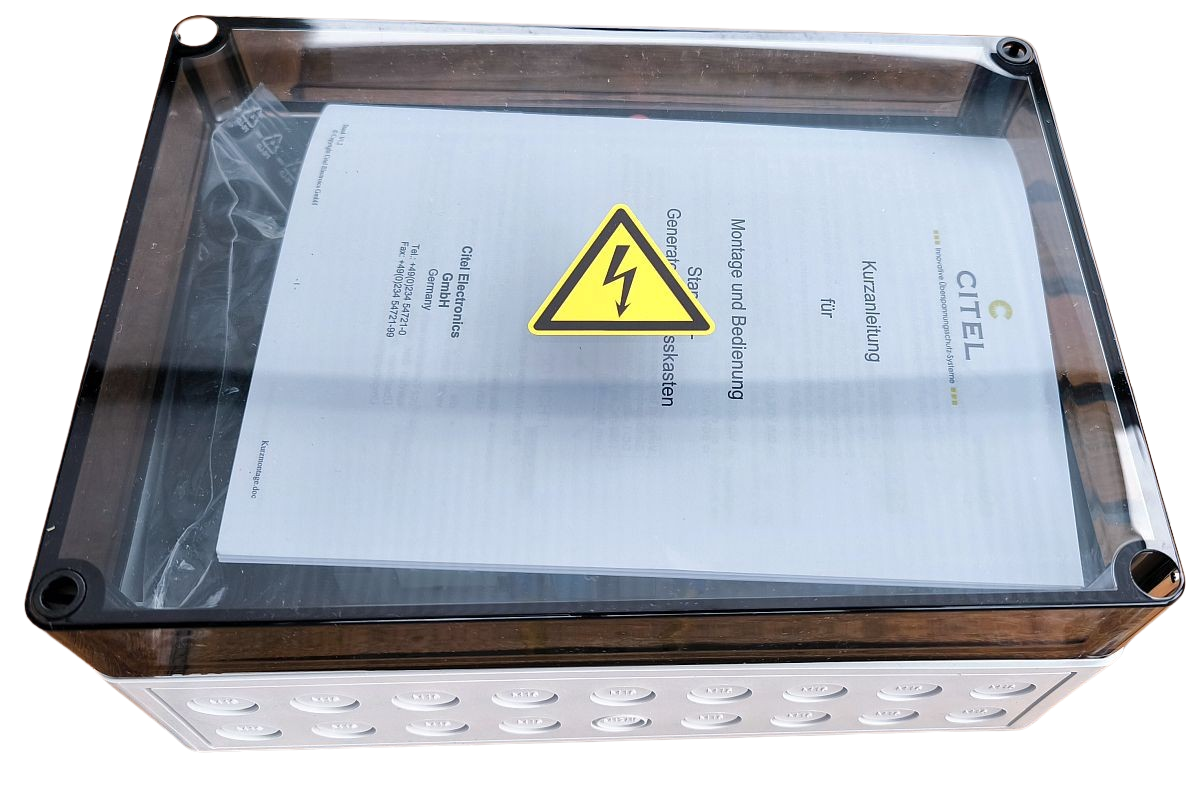 CITEL 2 MPP Überspannungsschutz Typ2+3 mit Federkraftklemme Solar Anschlussbox IP65 GAK SPD (GAK2.K2x10.K1x10.DP40-1-XS)