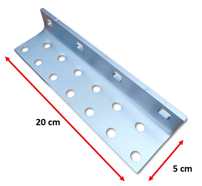 Fußplatte Dachhaken Extra Lang 20cm Edelstahl A2