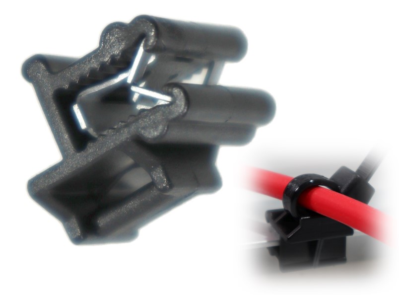 10x Kantenclip Schwarz für Kabelbinder Befestigung Solarkabel PV Edgeclip