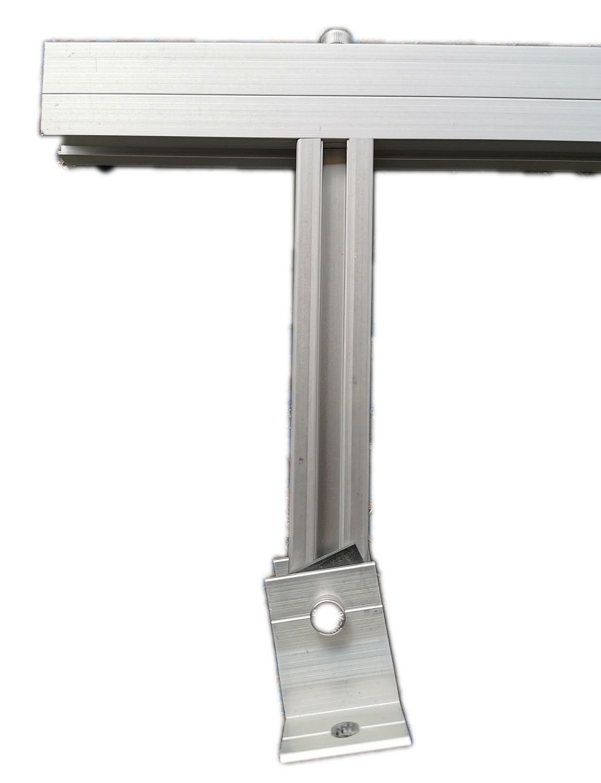 Fix 10° Solar Aufständerung Wand/Flachdach 2 Stck für ein Solarmodul mit Aluprofil