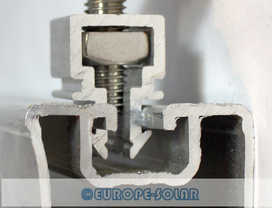 Klick Solar Endklemme Rahmenhöhe 30mm -Set vormontiert mit Schraube/Clips