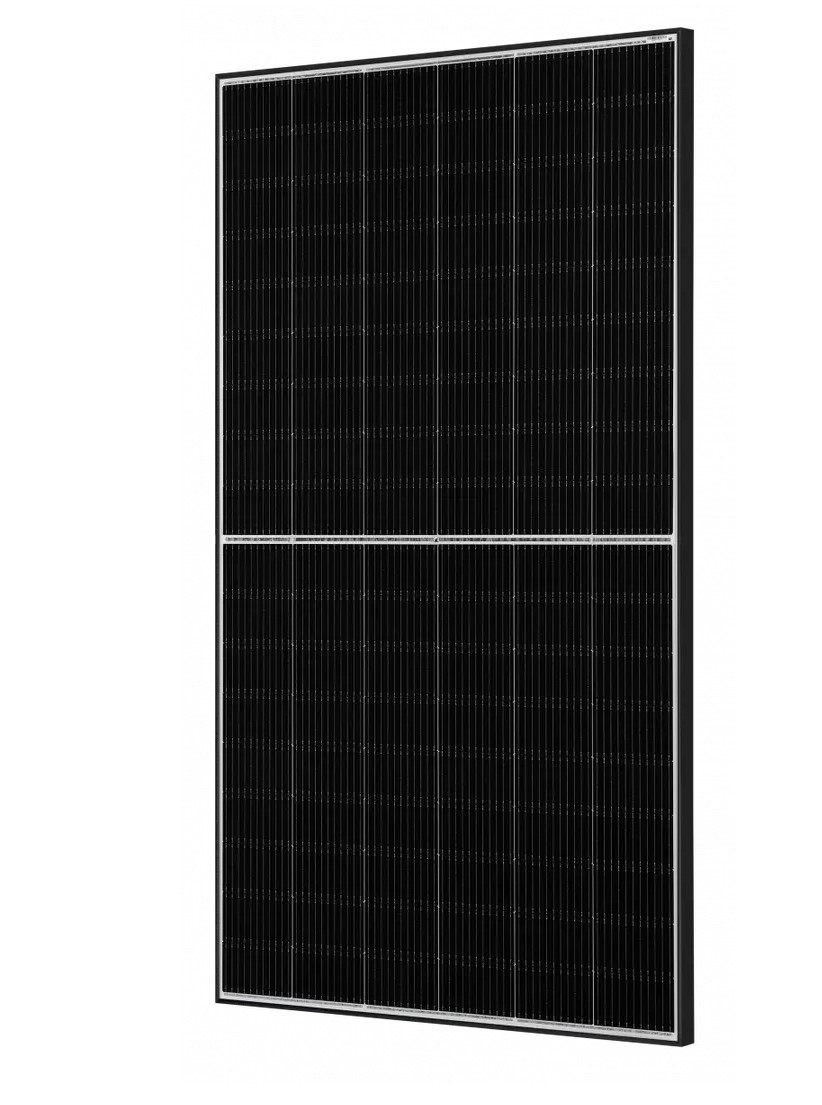 JA Solar N-Type 470 W - JAM54D40-470/LR Monofaziales Doppelglas Schwarzer Rahmen PV Modul Rahmen Schwarz / Folie Weiß 1,762x1134x30mm