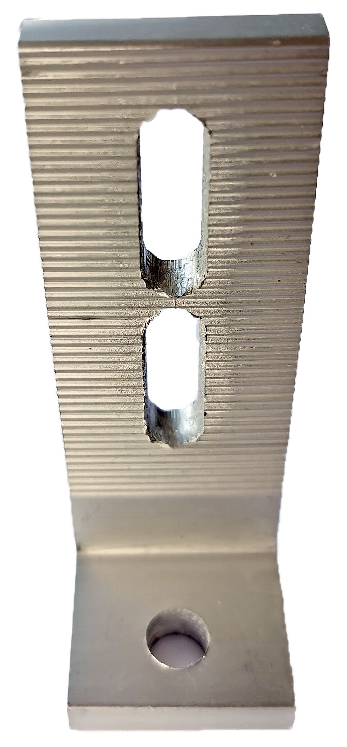 Winkel Doppel Langloch Alu Extra Stabil 120x40x9mm Solar PV Aluwinkel