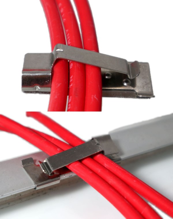 10x Kantenclip für bis zu 4 Solarkabel Edgeclip Längs Kabelbinder Befestigung