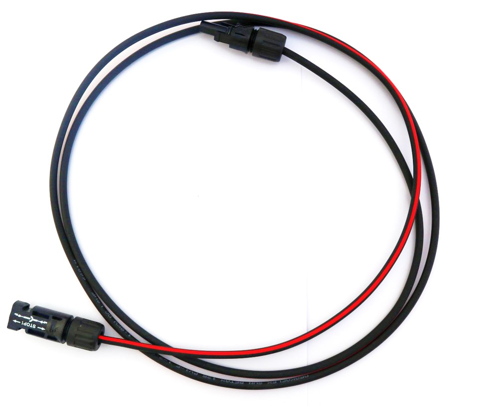 MC4 Kabelbrücke 1.9m Verlängerung Solarkabel PV Solarmodul Stecker Adapter