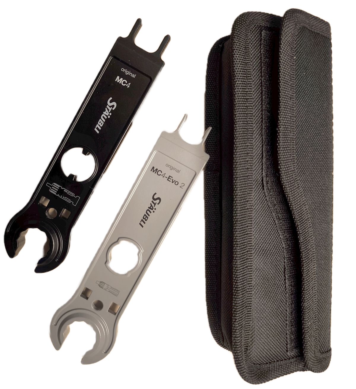 2x Stäubli MC4 EVO2 Montageschlüssel  Metall inkl. Gürteltasche (PV-MS-PLS)