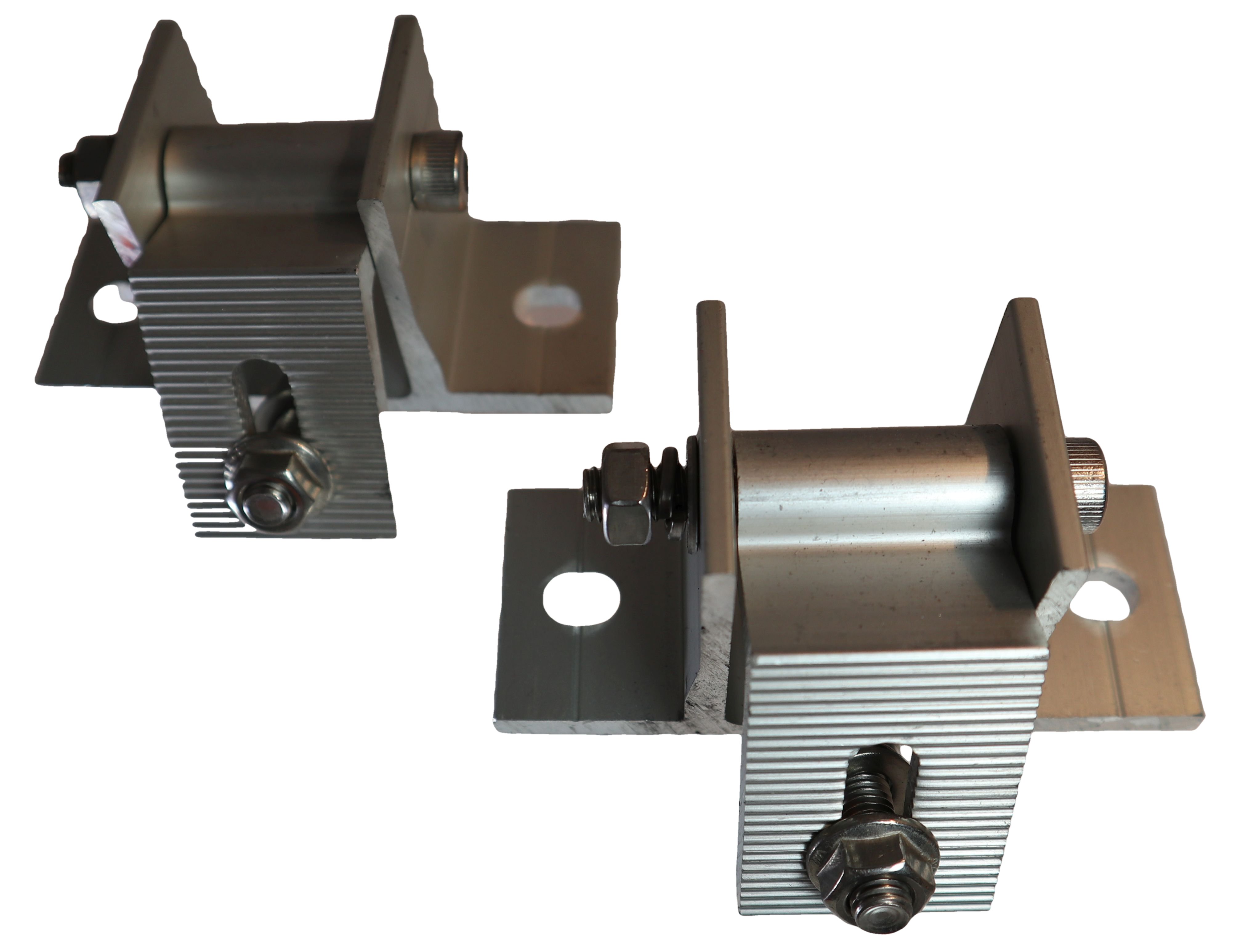 Set: 2x Solar Vario Aufständerung + 2x Aluprofil 1,3m Einstellbar 20° - 40°