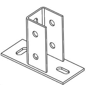 Freiland Fuß einzeln Stahl