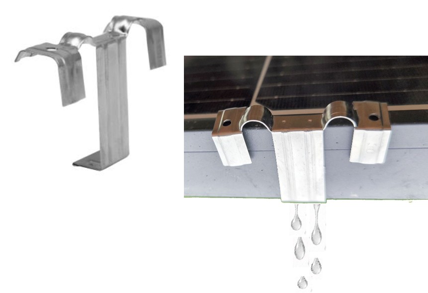 Water Drain Clip Edelstahl (Wasser Ablauf Clip)  Entwässerungsclip für Solarmodule mit 30mm Rahmen