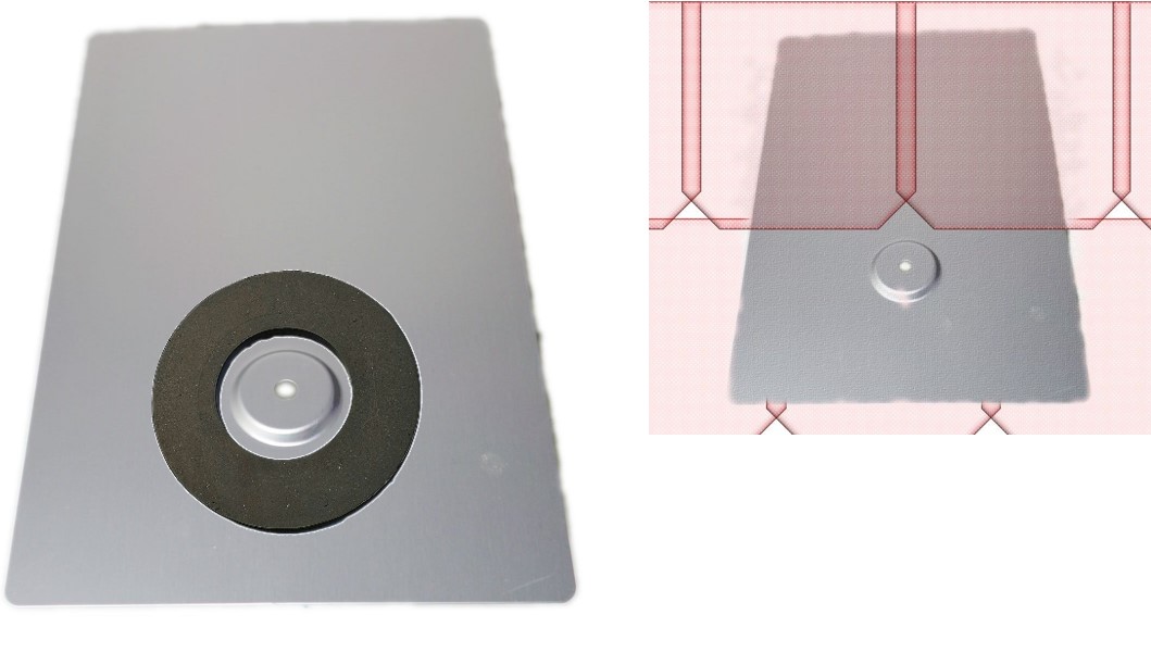 PV Alu Dichtblech VERSTÄRKT (Loch azentrisch) Inkl. DICHTUNG Solar Schindeldach Stockschraube