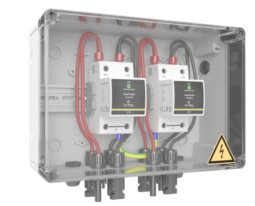 CITEL 2 MPP Überspannungsschutz Typ 1+2+3 mit MC4 Anschluss Solar IP65 GAK SPD (CiPlug2-MCx1.MCx1-DP6-1-XS) 