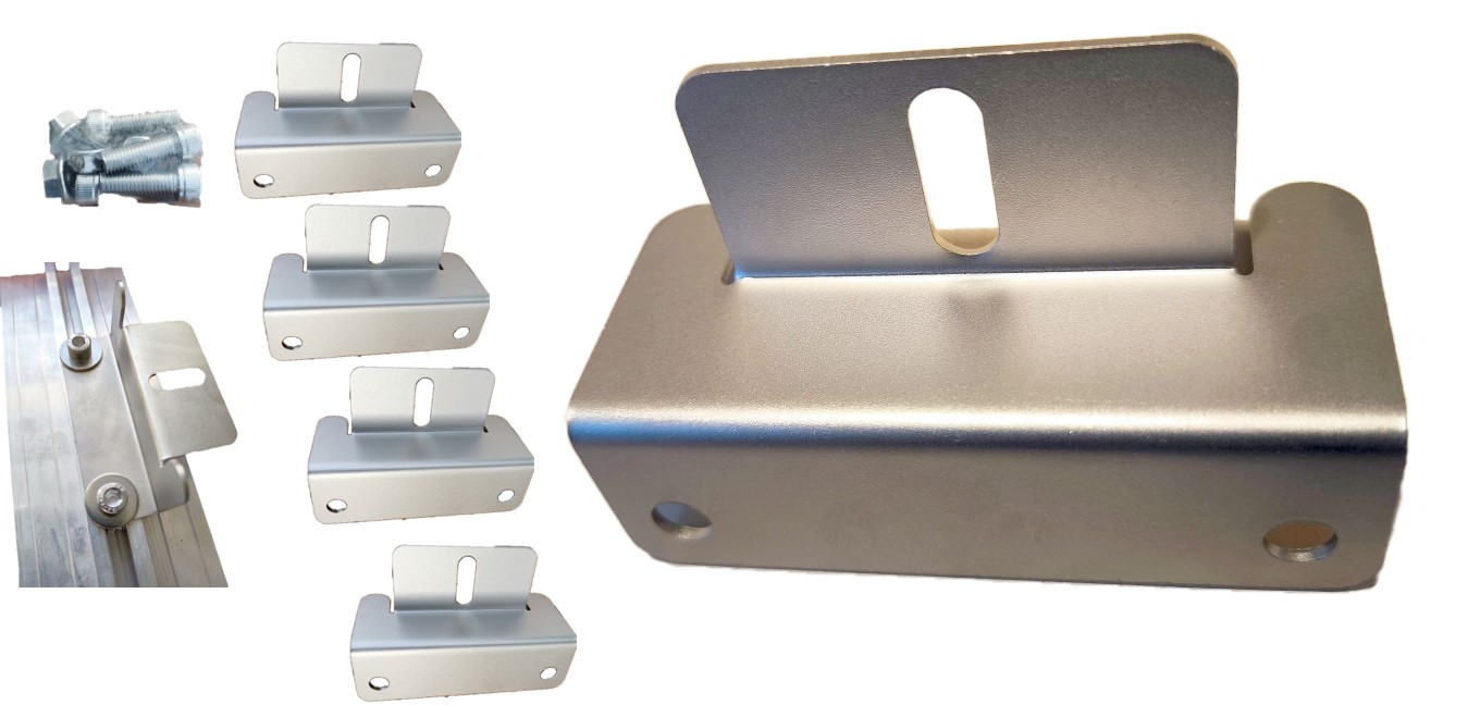 4x Solarmodul Z-Halter A2 Edelstahl Extra Stabil Rahmenverschraubung PV